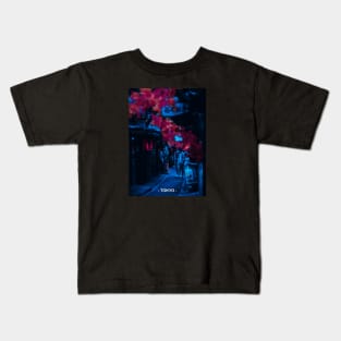 Tokyo Street Neon Synthwave Kids T-Shirt